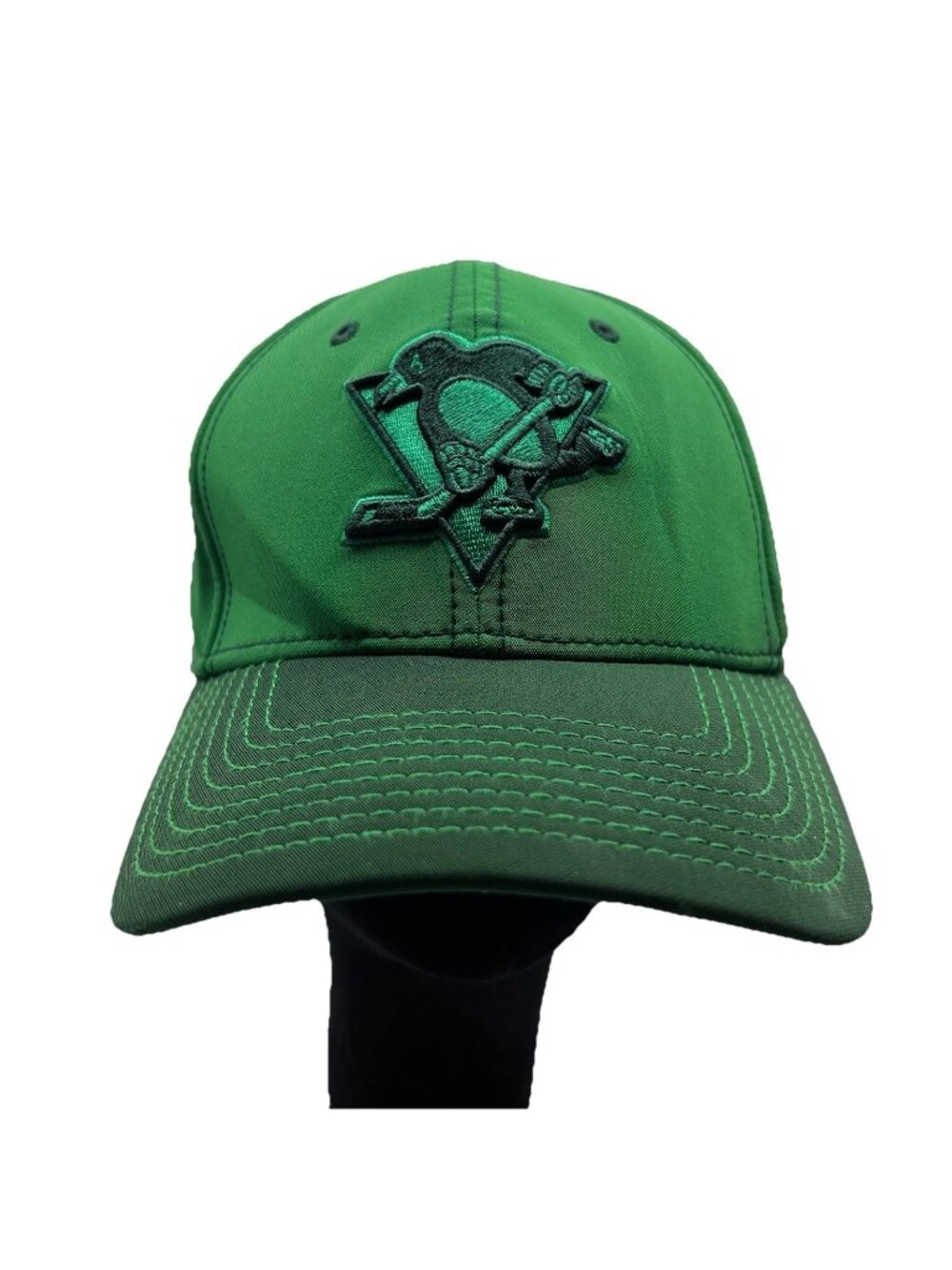 Pittsburgh Penguins St. Patrick's Day Green Fanatics Fitted Baseball Hat Cap M/L